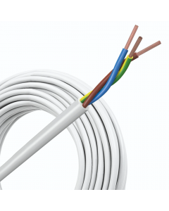 Helukabel VMVL (H05VV-F) kabel 3x1mm2 wit per rol 100 meter