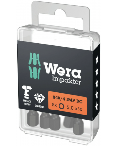 Wera bit impact inbus 5x50mm 1/4" - set van 5 stuks (05057645001)