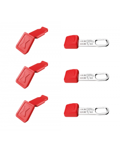 KNIPEX ColorCode Clips 3x rood en TetheredTool Clips 3x voor KNIPEXtend handgreep 6-delig (006306TCR)