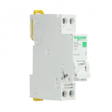 Schneider Electric installatieautomaat 1-polig+nul 10A C-kar (R9P19610)