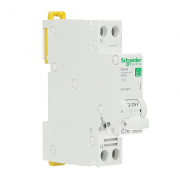 Schneider Electric installatieautomaat 1-polig+nul 16A C-kar (R9P19616)